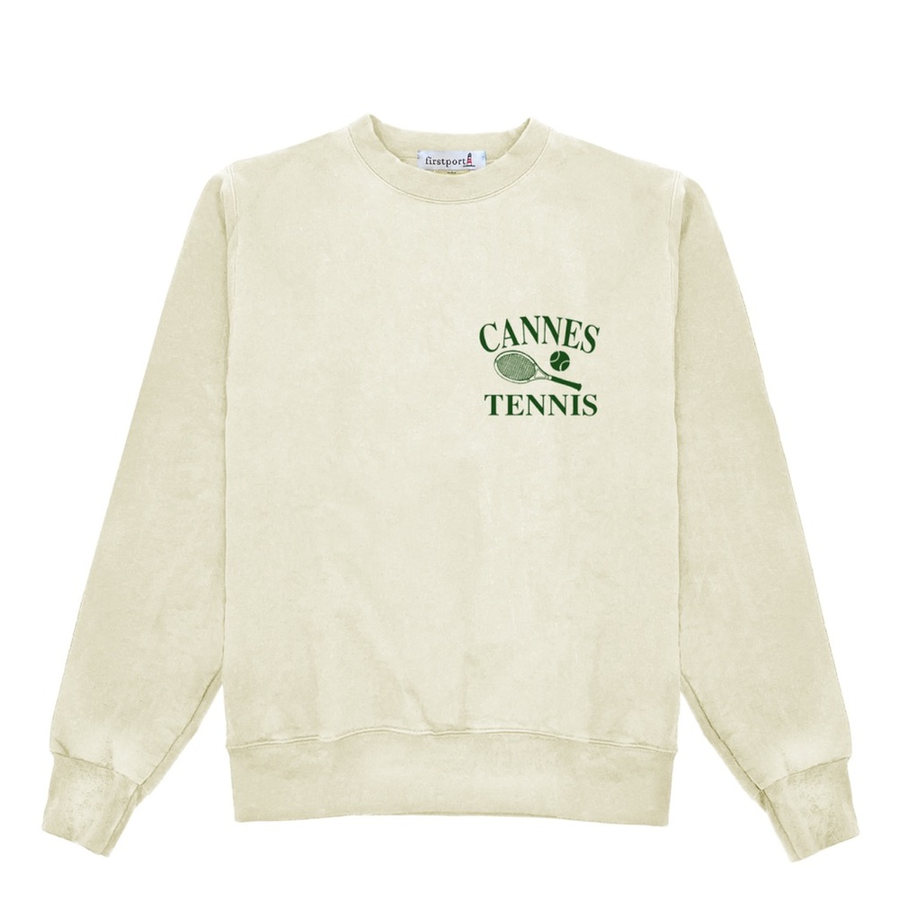 NWT FirstPort Cream Aspen Tennis sample sweatshirt